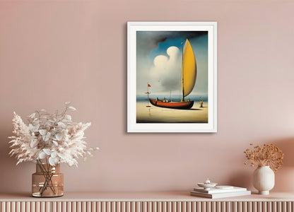 Poster with wood frame: Yves Tanguy, null