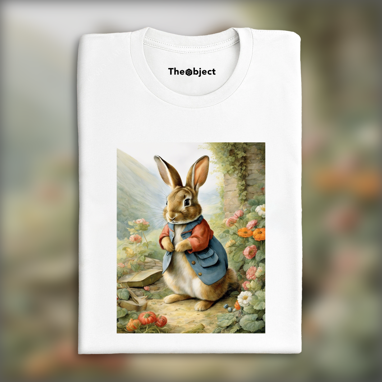 T-Shirt - Charming tales, delicate British watercolors, Rabbit - 2554048842