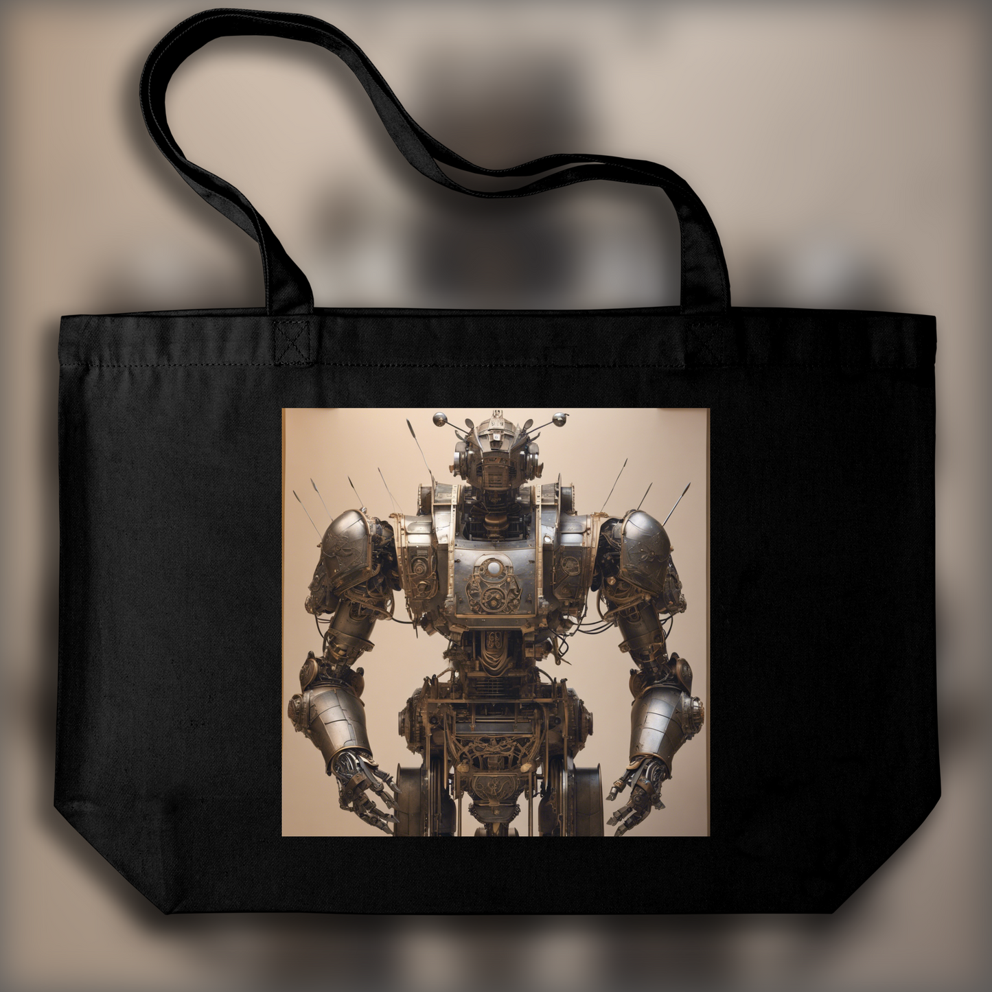 Tote bag - Maîtrise intemporelle de l'anatomie, de la perspective et du sfumato, Robot - 4243777893