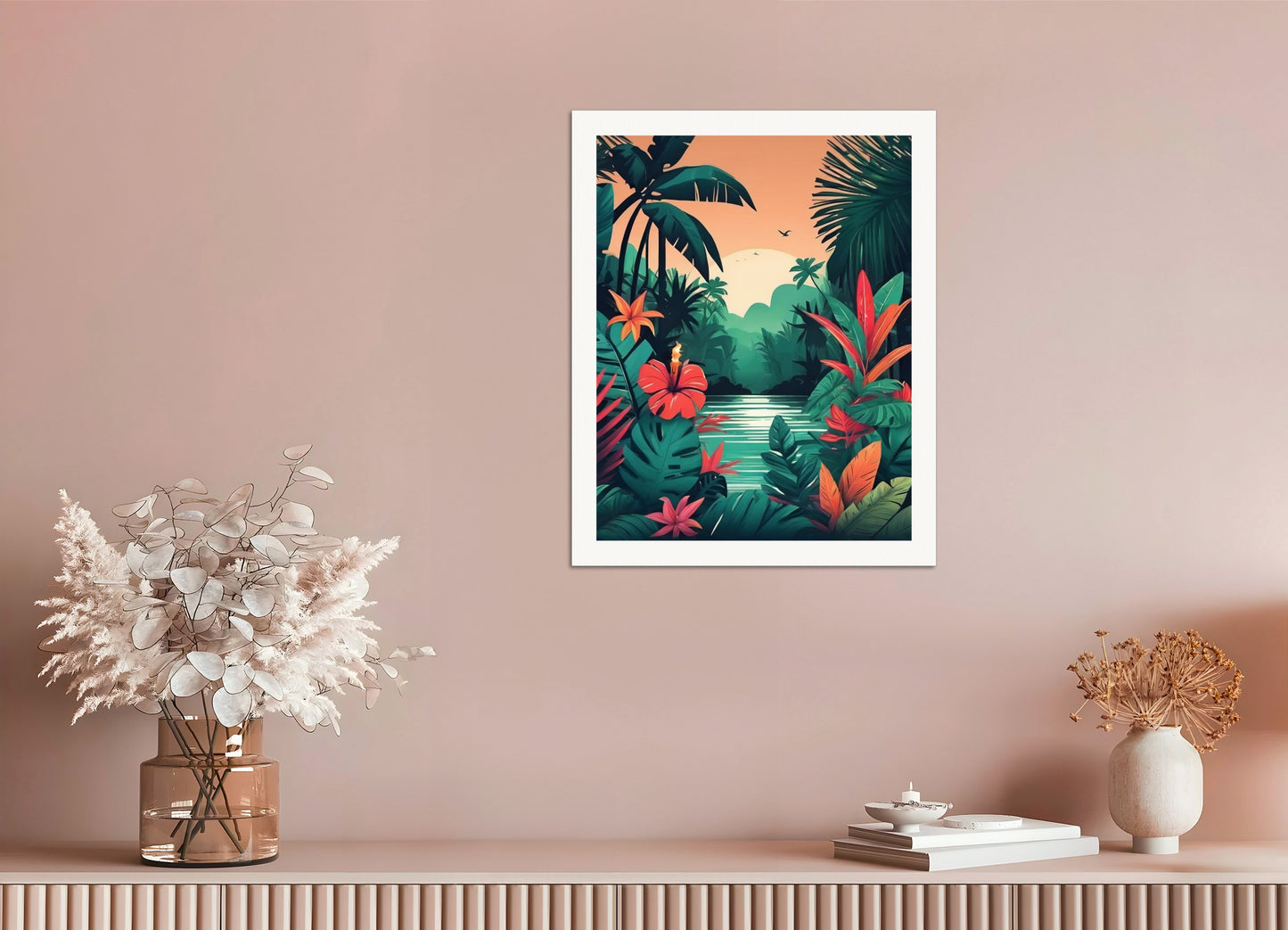 Poster: Tropical jungle, Candle