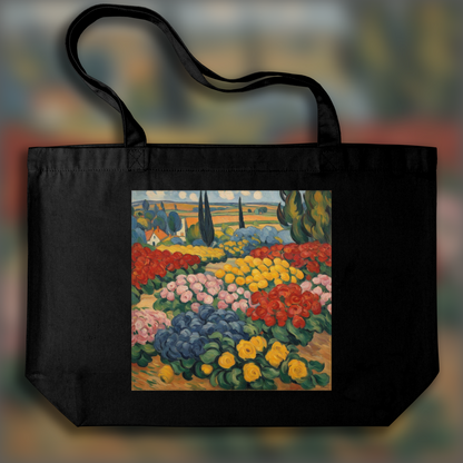 Tote bag - Fauvism with colorful landscapes, The flowers - 3625908527