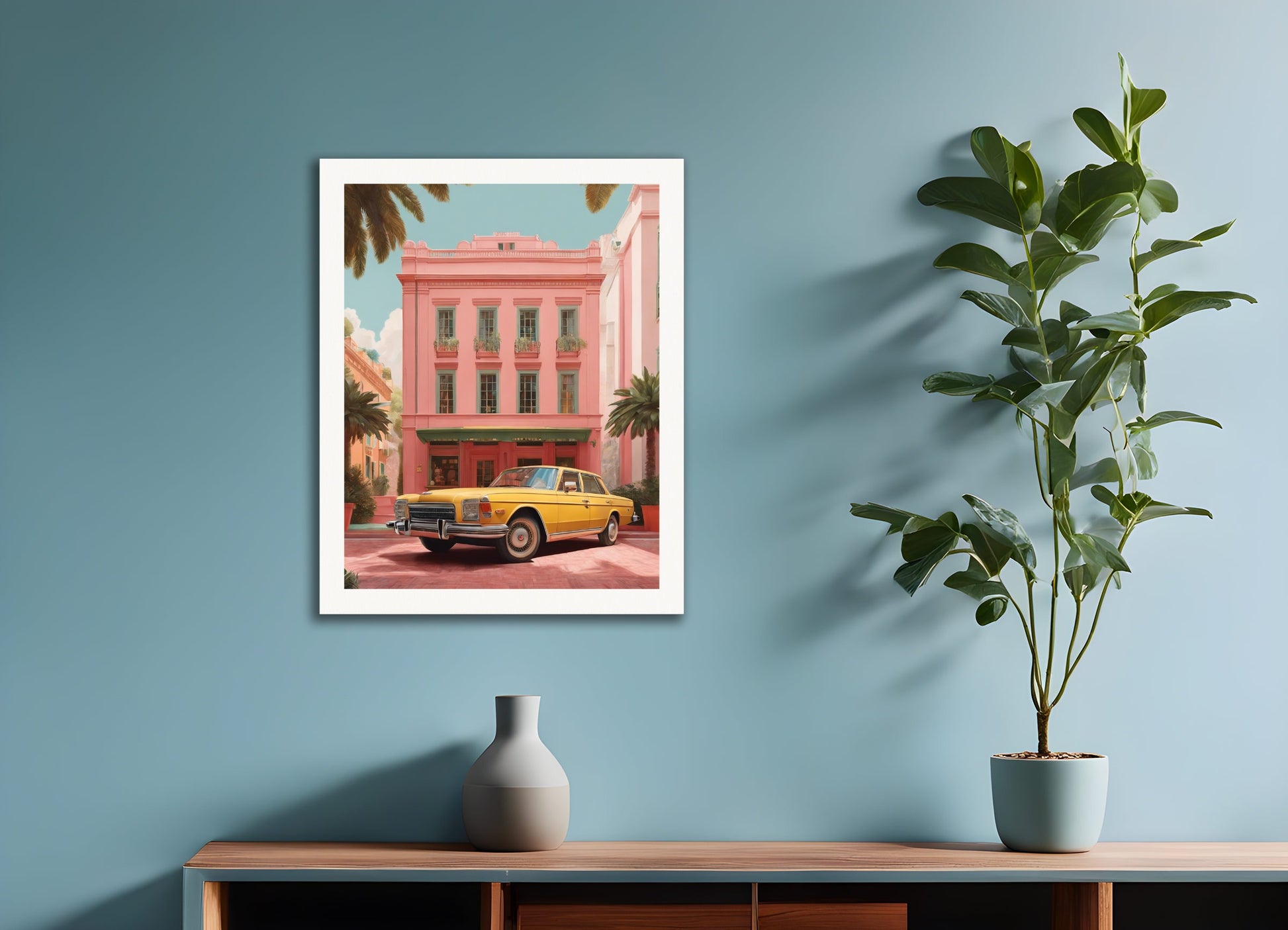 Poster: Wes Anderson atmosphere, Car