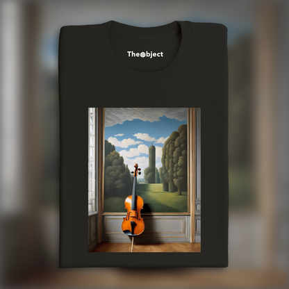 T-Shirt - Belgian surrealism, A violin - 2415333366