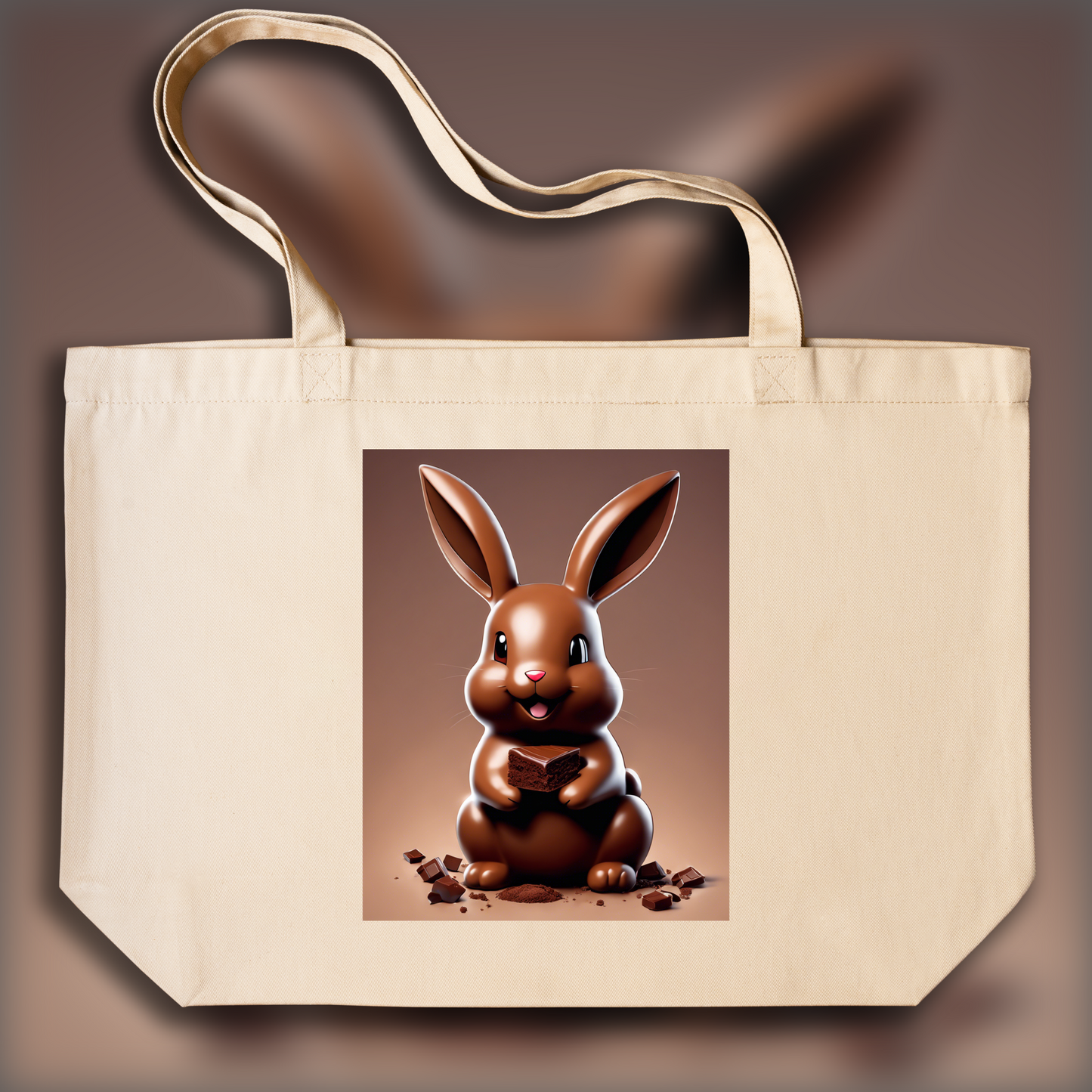 Tote bag - Pokémon , Lapin avec  œuf en chocolat  - 30037729