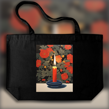 Tote bag - Japanese anime studio from the 60s, Candle - 1087814978