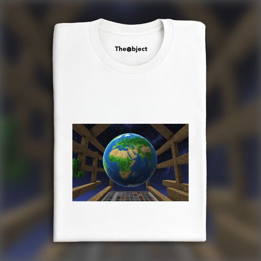 T-Shirt - Minecraft, the globe in space - 2042666331