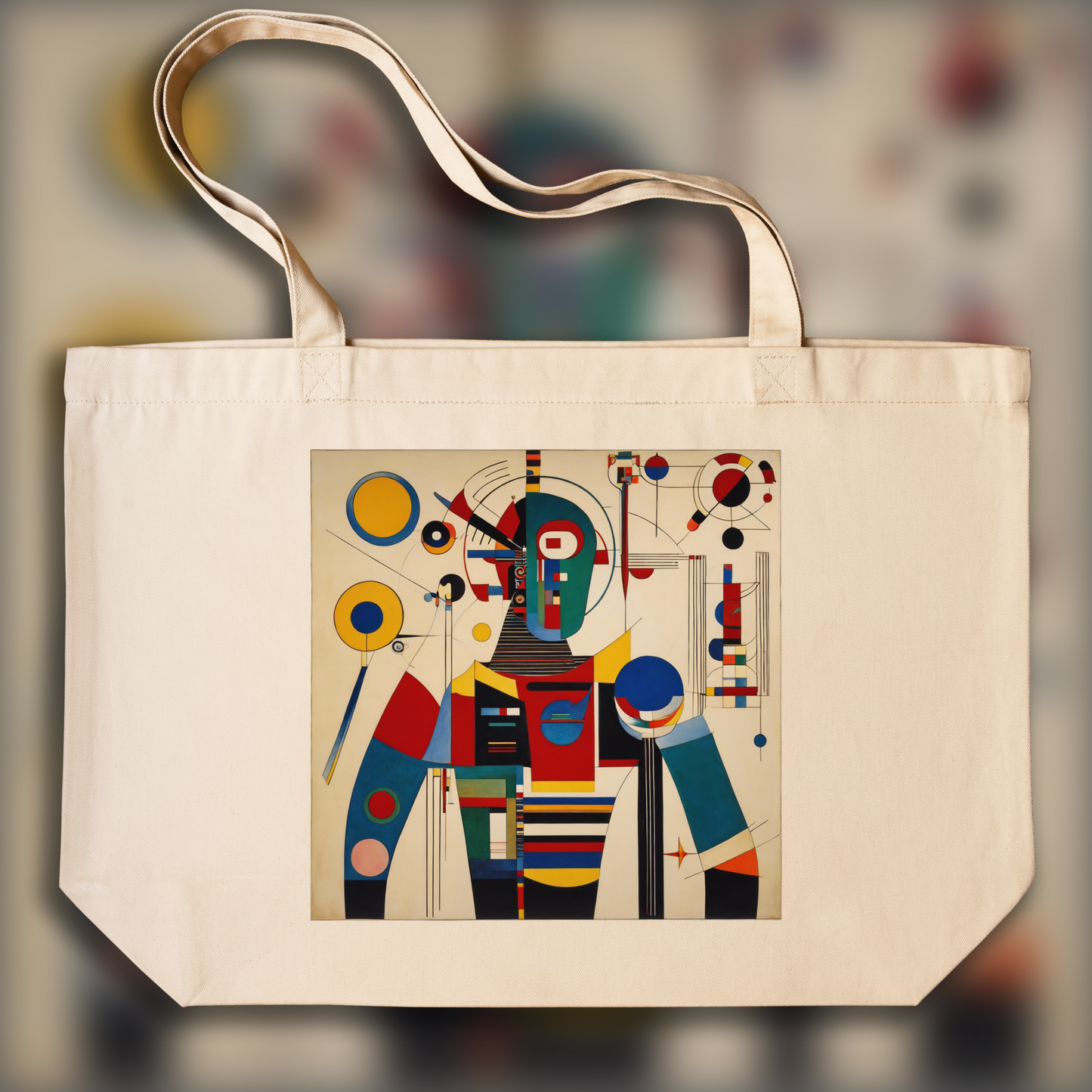 Tote bag - Geometric abstract art, Cyborg - 1920528786