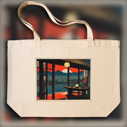 Tote bag - Poetic ukiyo-e views, fleeting moments, blade runner - 2864586527