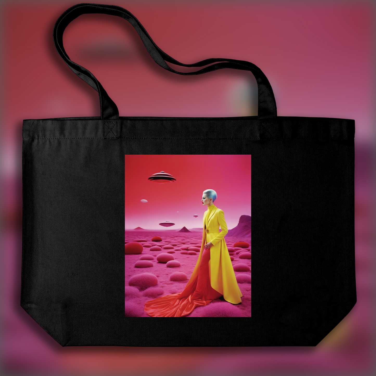 Tote bag - Photographie britannique glamour et saturée, Paysage exoplanète - 1415544560