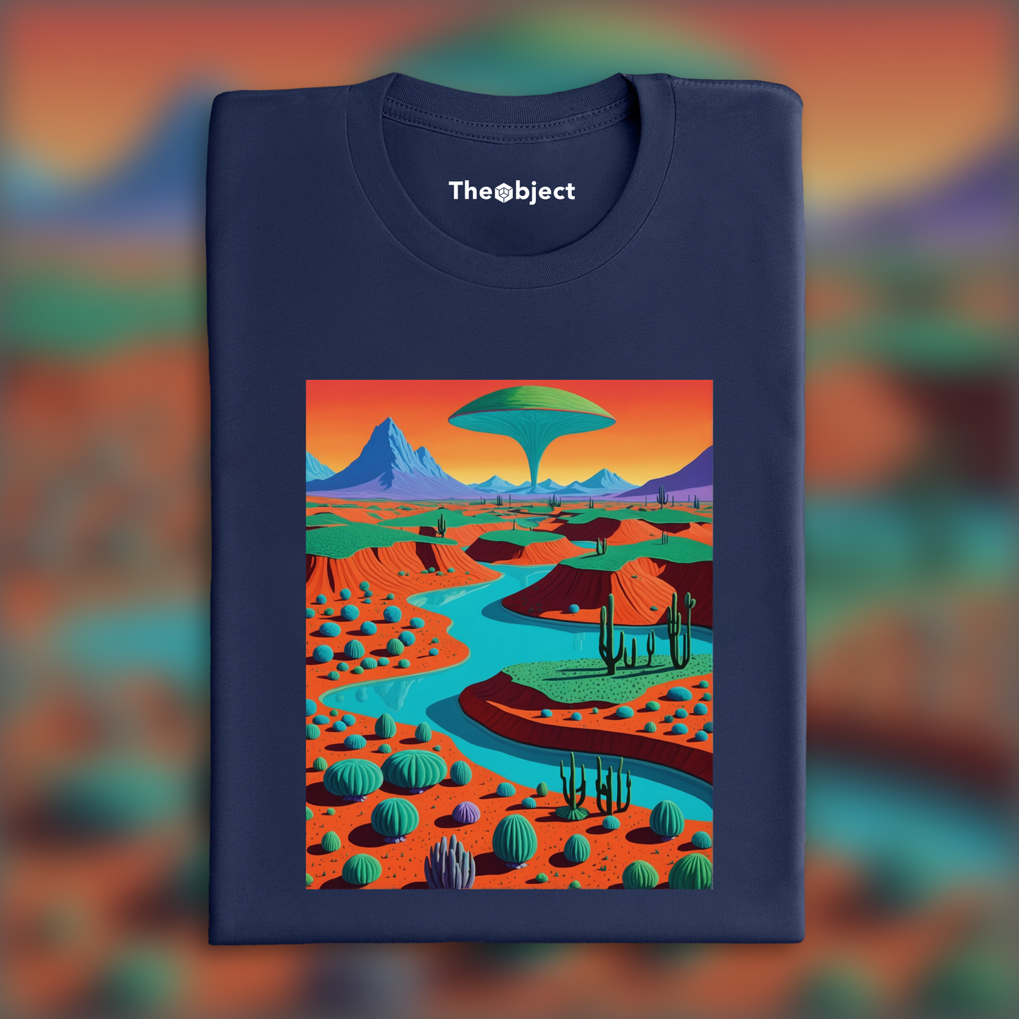 T-Shirt - Œuvre solaire américaine mêlant pop art et hyperréalisme, Paysage exoplanète - 2545043940