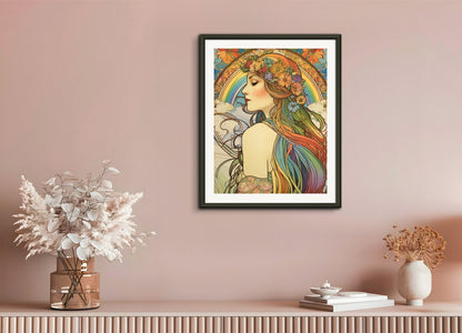 Poster with metal frame: , Rainbow