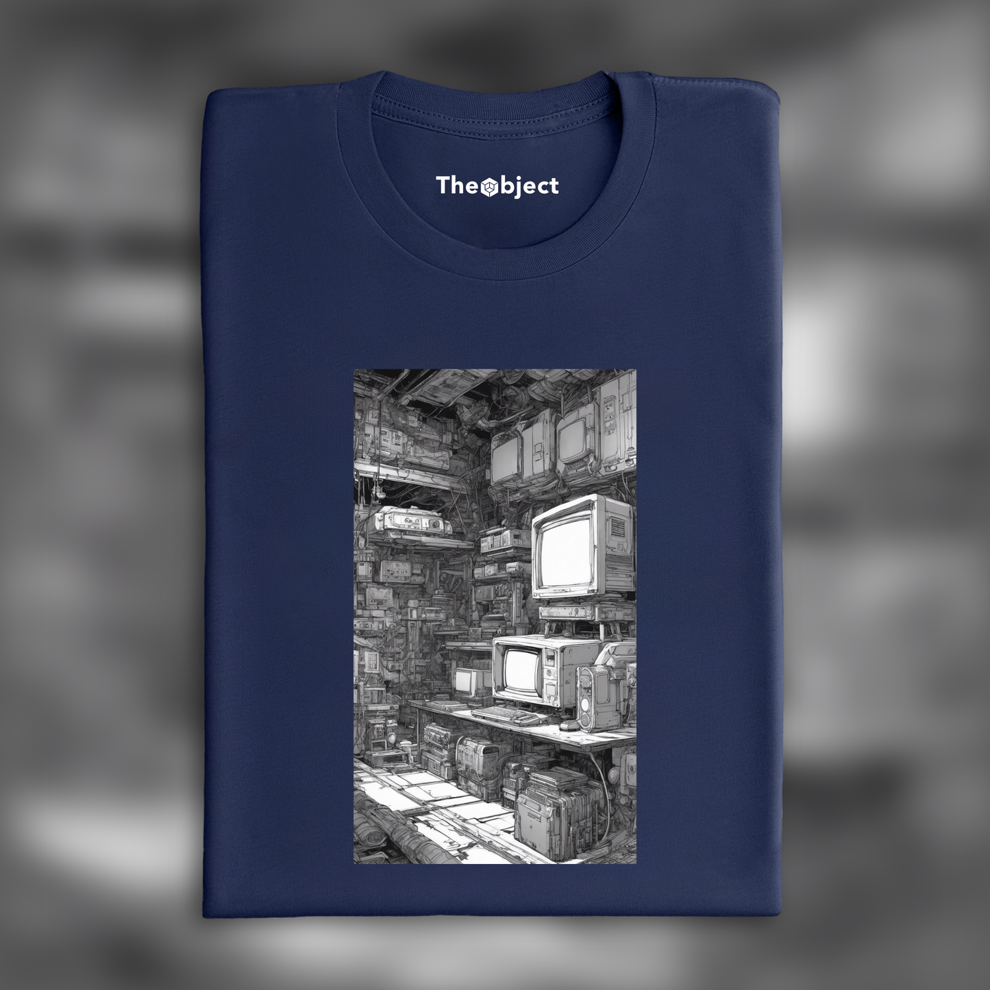 T-Shirt - Manga cyberpunk noir contemporain, Console de jeu vidéo - 2339593688