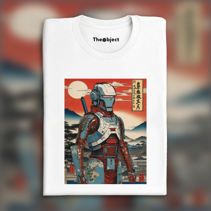 T-Shirt - Poetic ukiyo-e views, fleeting moments, Cyborg - 3793711134