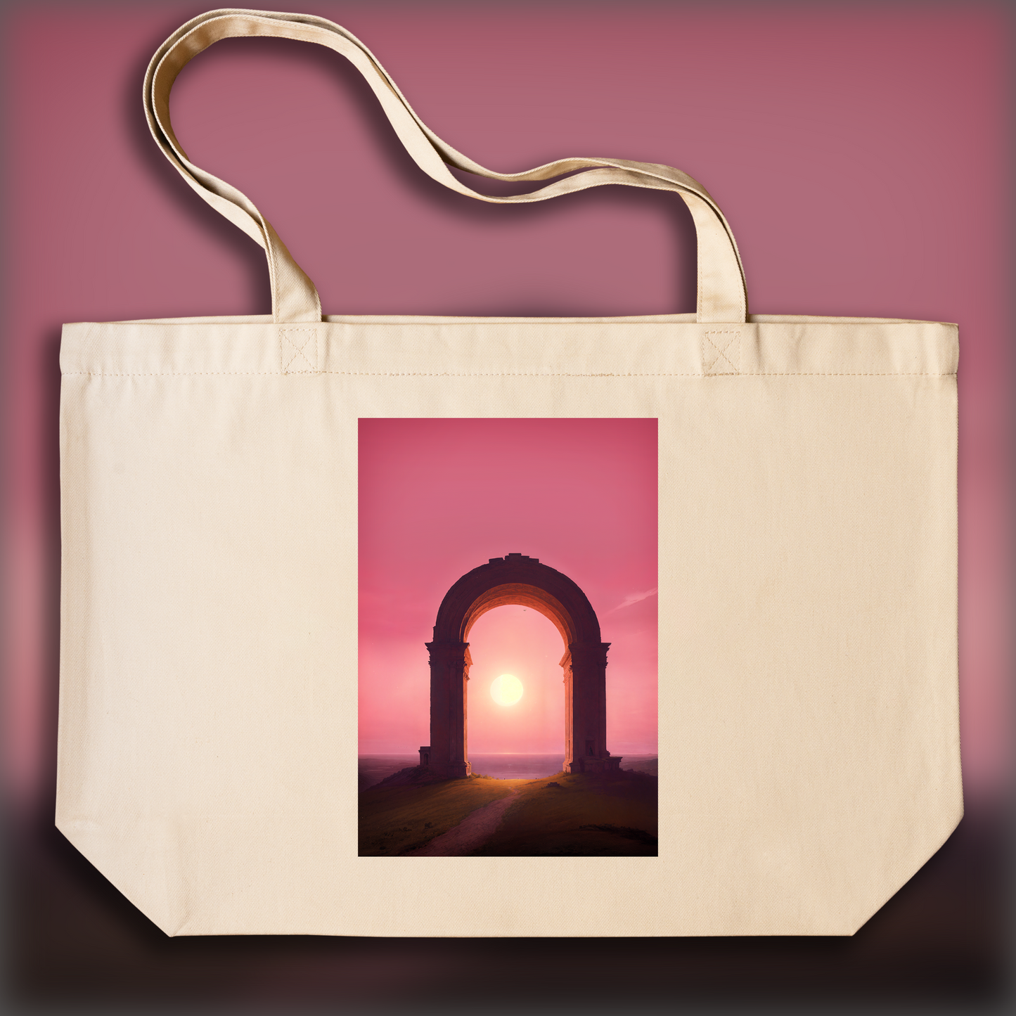 Tote bag - Le Soleil moribond s'endormir sous une arche, Charles Baudelaire