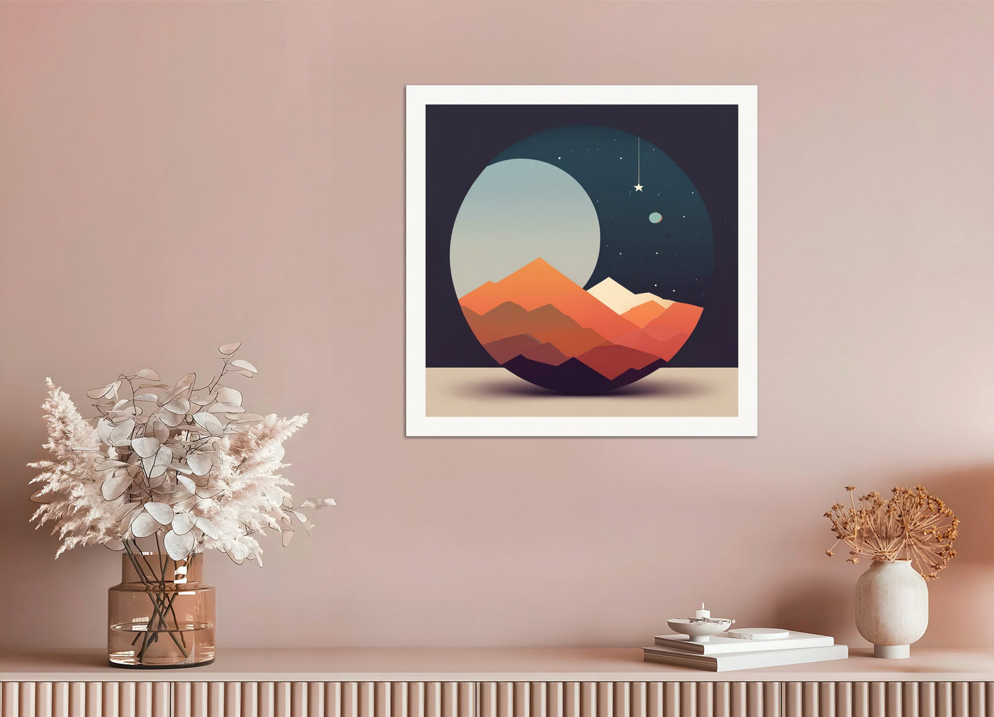 Poster: Abstract minimalist art, Astronomy