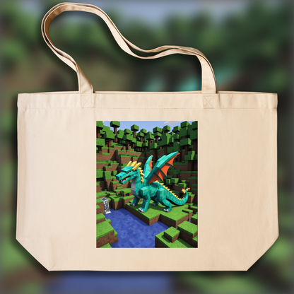 Tote bag - Minecraft, Dragon - 2659236507