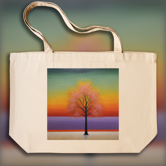 Tote bag - Peinture écossaise d'expressionnisme abstrait, Fleurs à Venise - 3785047925