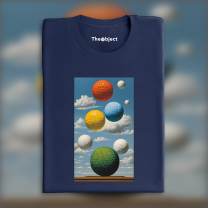 T-Shirt - Belgian surrealism, Golf balls - 1181868019