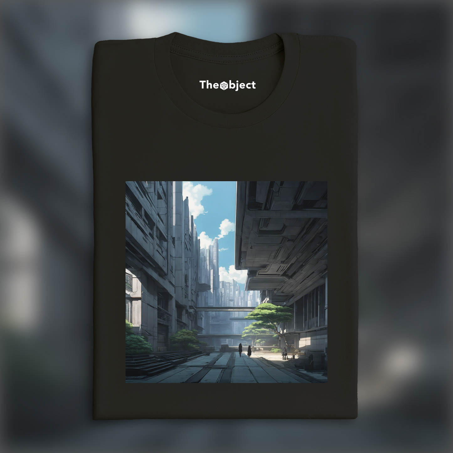 T-Shirt - Atmosphère Ghost in the shell, Brutalist architecture, city - 1186372846