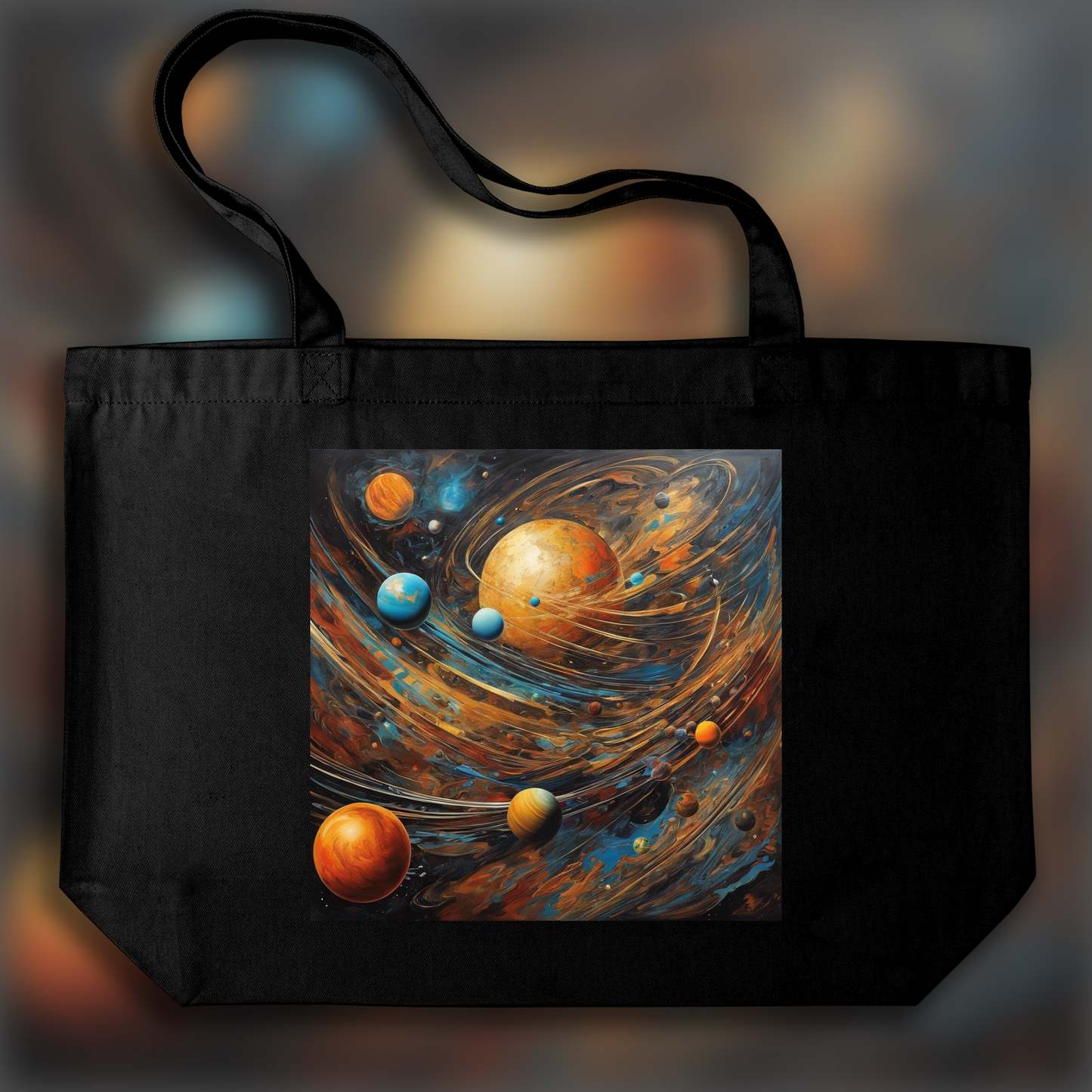 Tote bag - 20th Century American Abstract Expressionism, Planets  - 2632991125