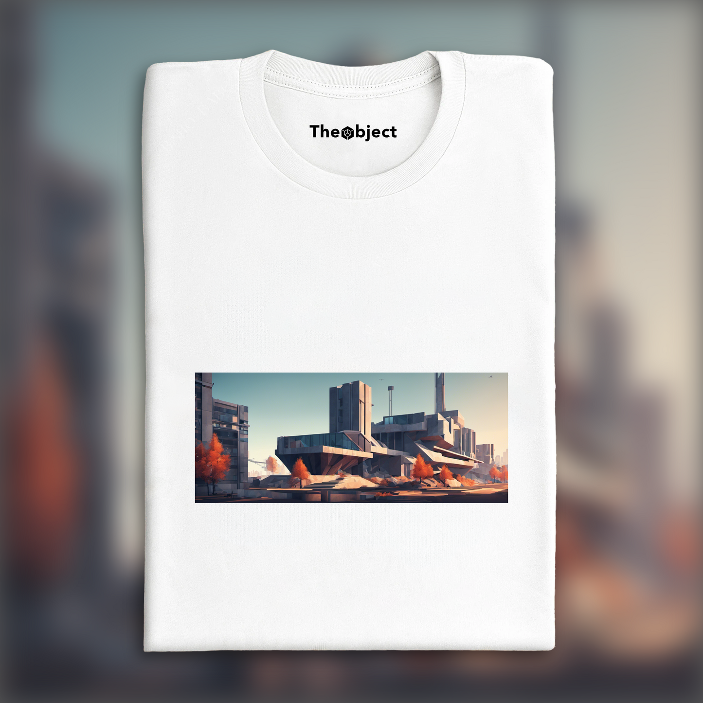 T-Shirt - Low polygon, Brutalist architecture, city - 4266755409