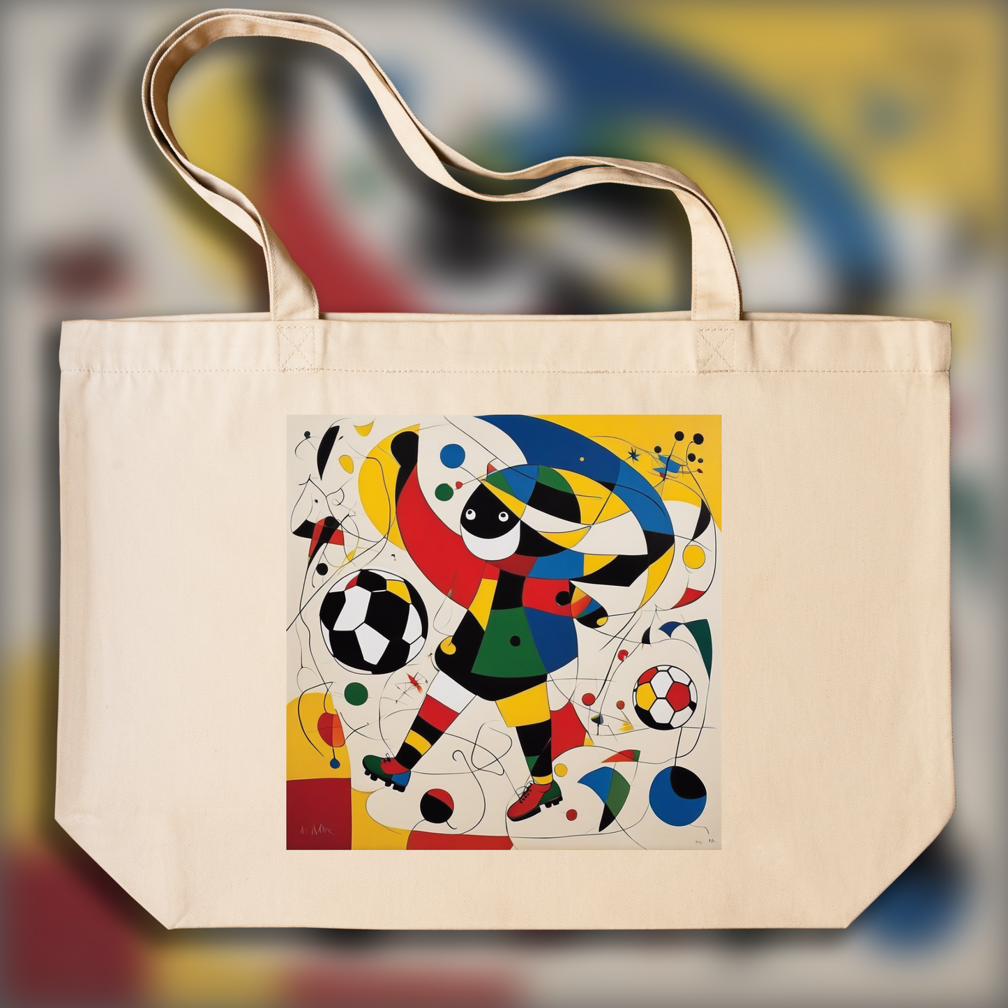 Tote bag - Catalan surrealist movement, Soccer - 4182731089