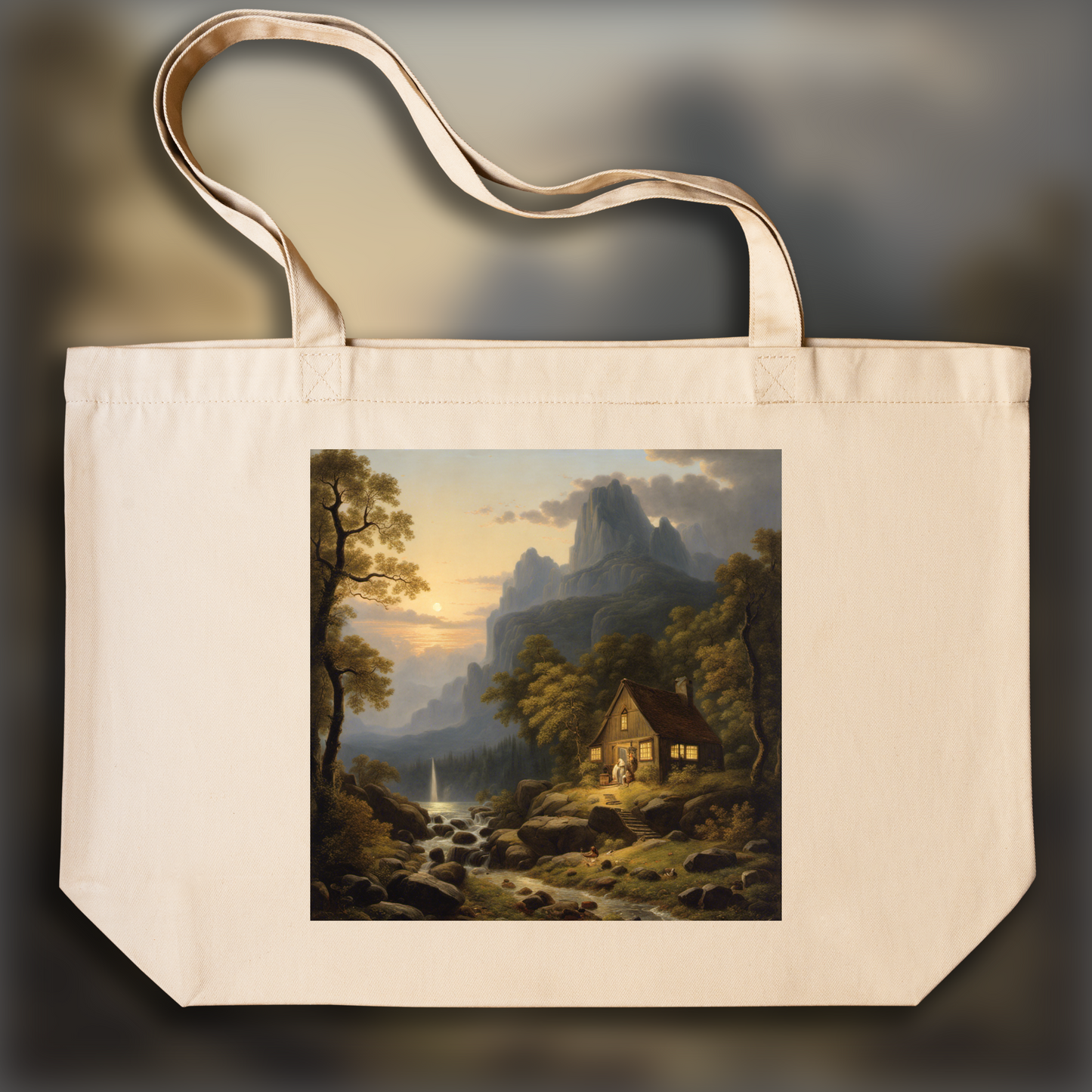 Tote bag - Romantic landscapes, natural beauty and spiritual depth, Gems - 2668816547