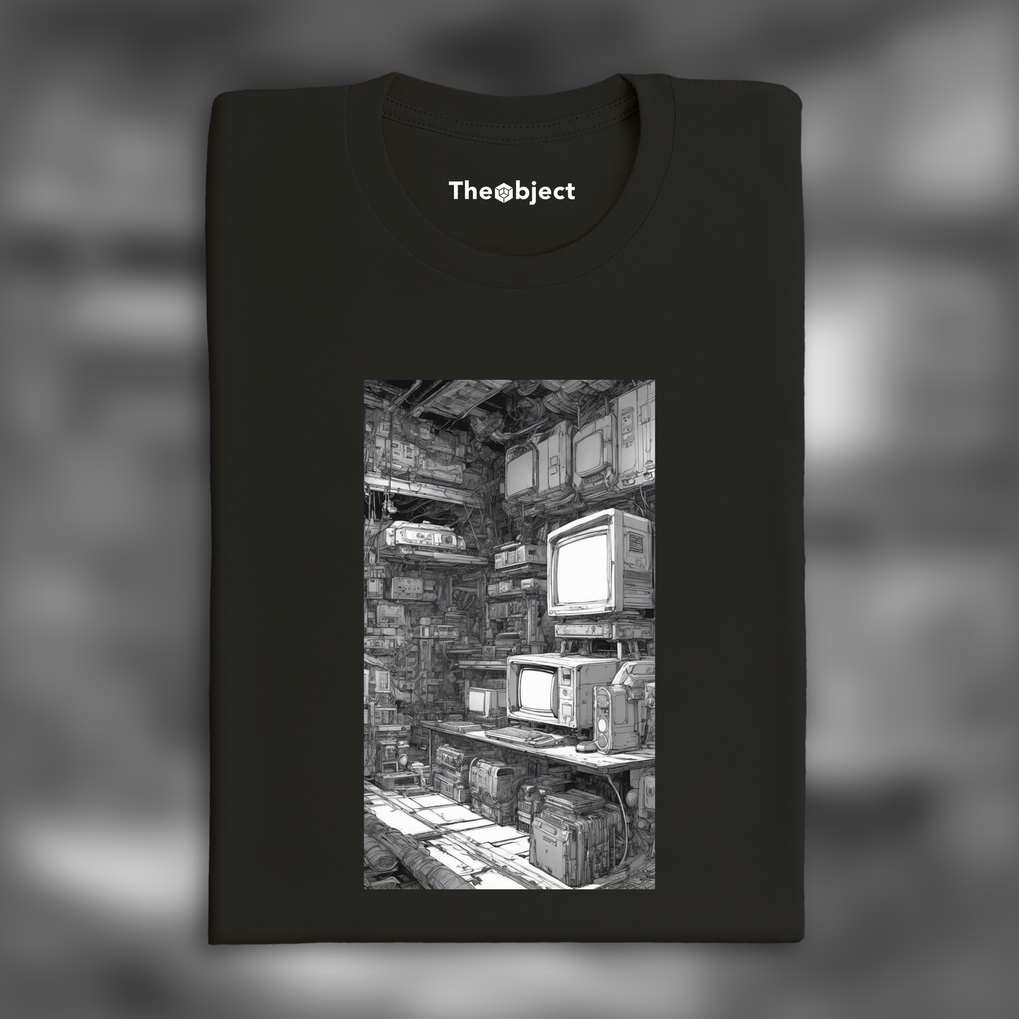 T-Shirt - Manga cyberpunk noir contemporain, Console de jeu vidéo - 2339593688