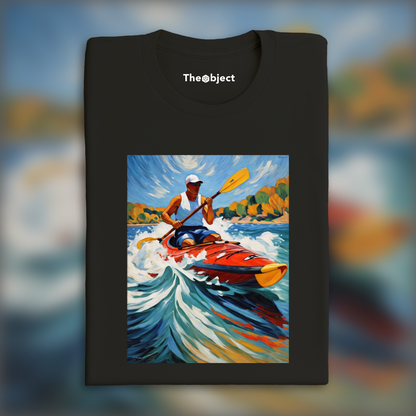 T-Shirt - Fauvism with colorful landscapes, Kayak sport - 3119553058