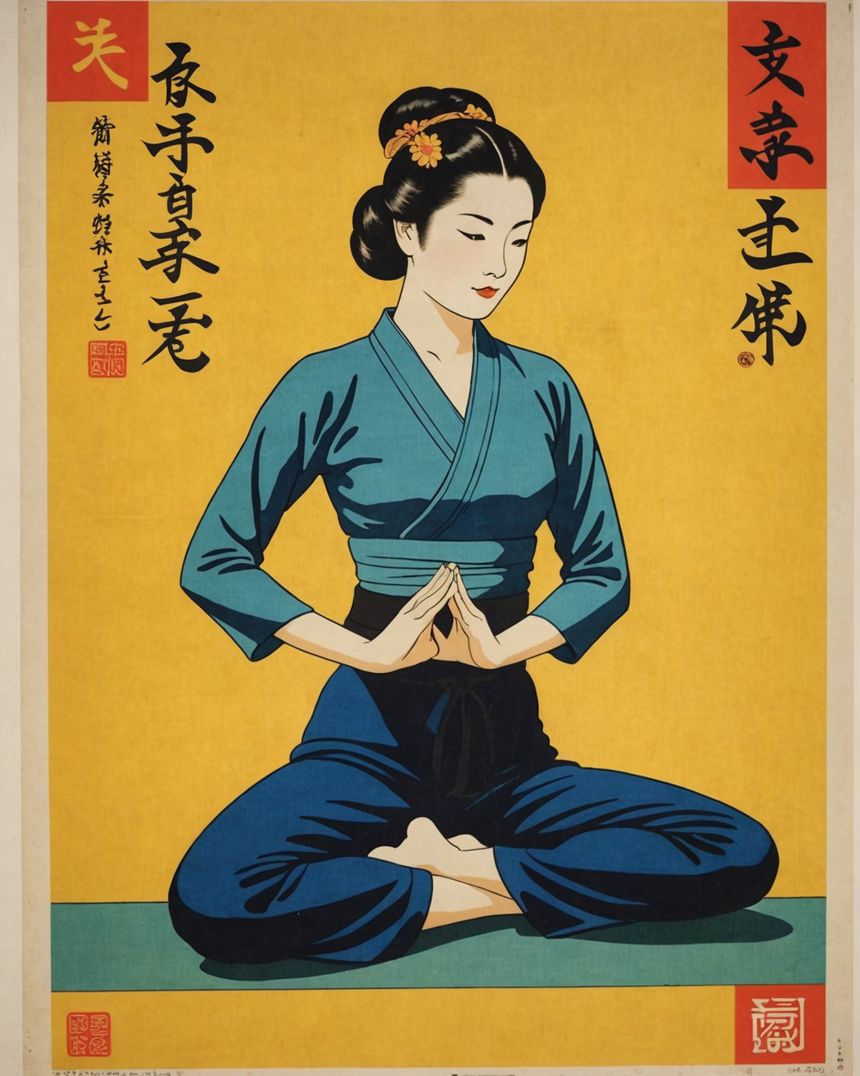 Image - Poster vintage japonais, Yoga - 2720891670