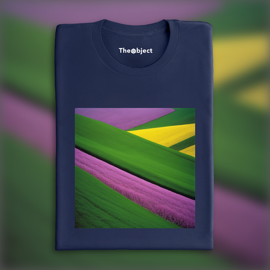 T-Shirt - Abstractions, geometric compositions in landscapes, Lavender - 2922771211