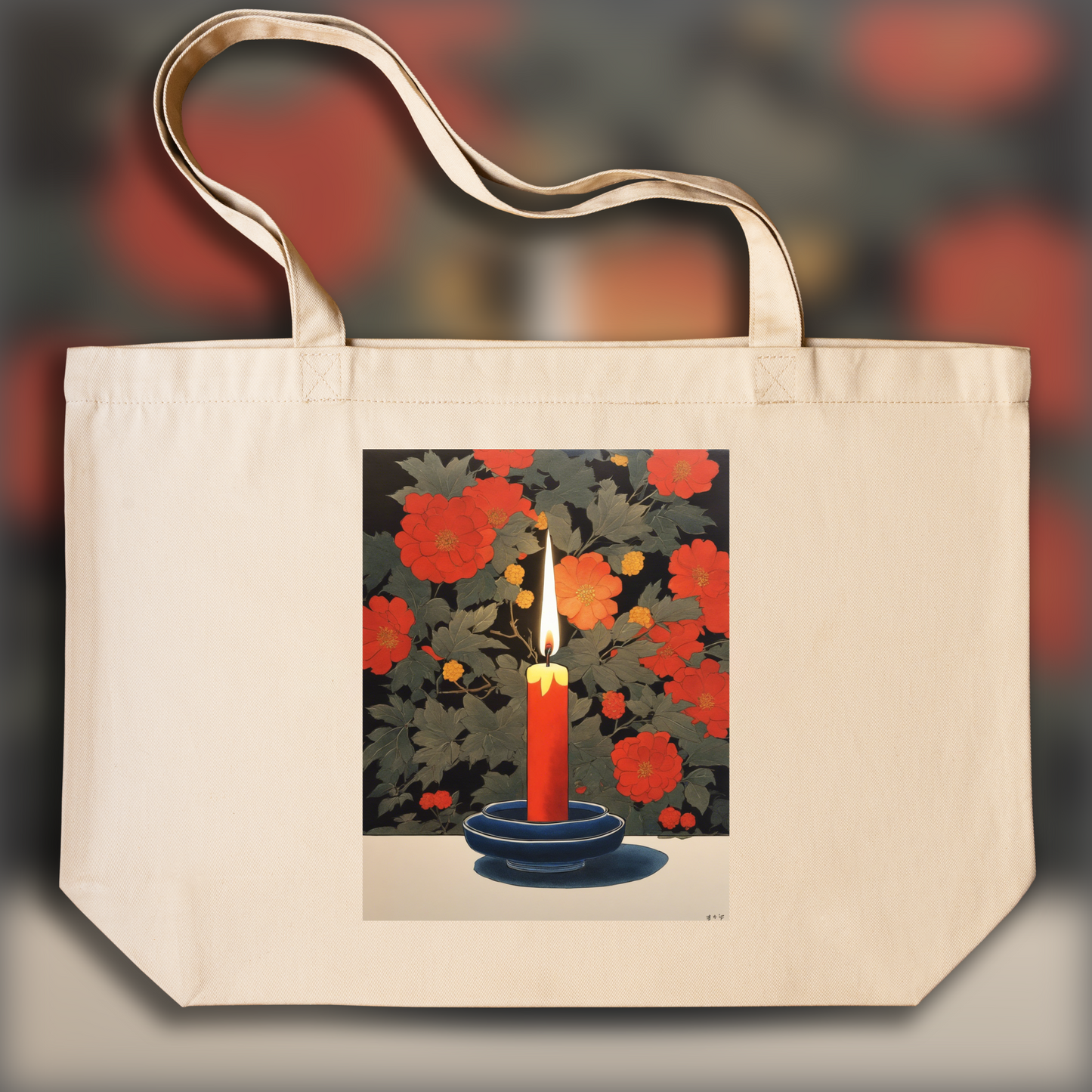 Tote bag - Japanese anime studio from the 60s, Candle - 1087814978