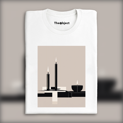 T-Shirt - Néo-minimalisme, Bougie - 680242211