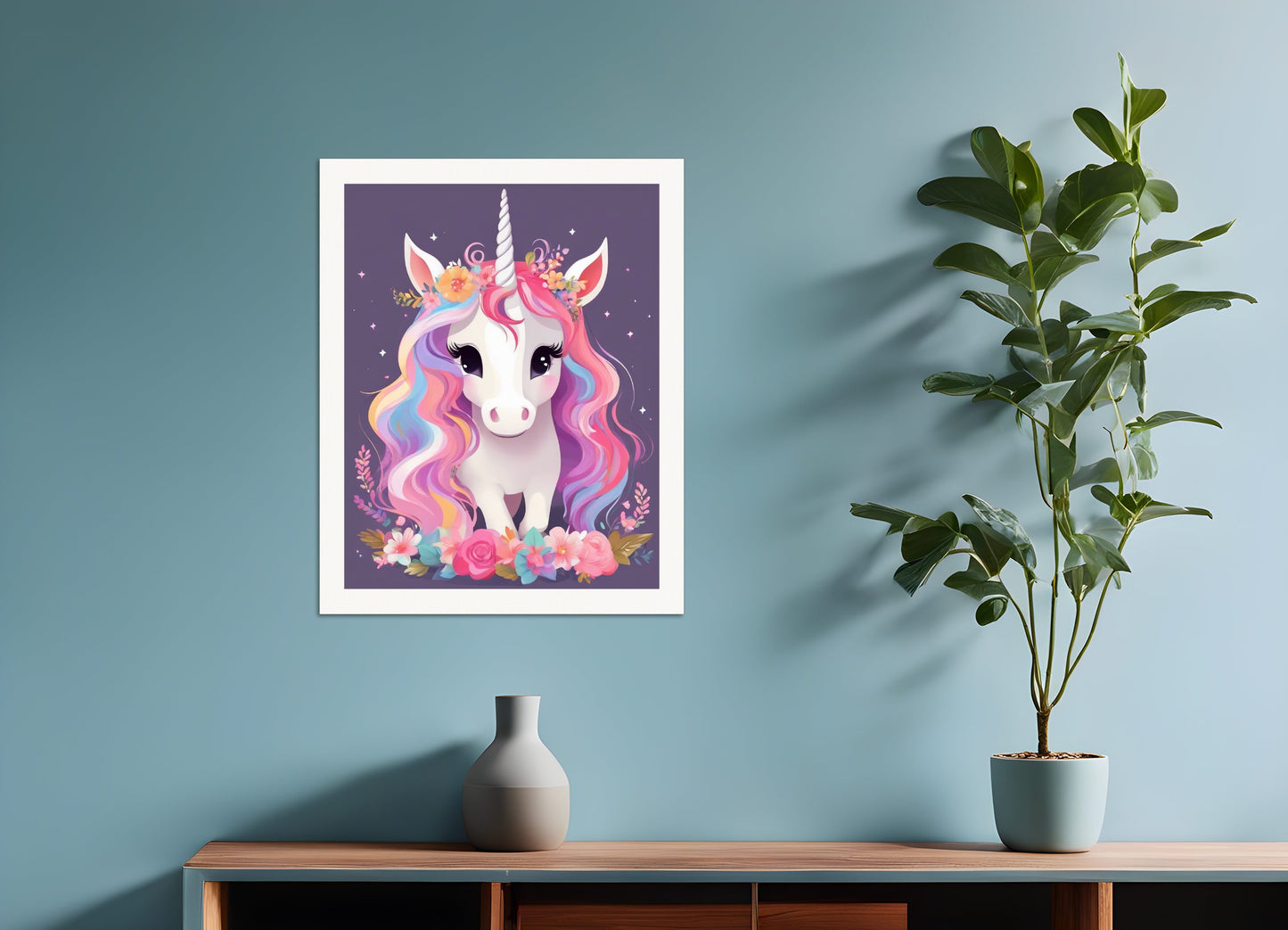 Poster: , A baby cute unicorn