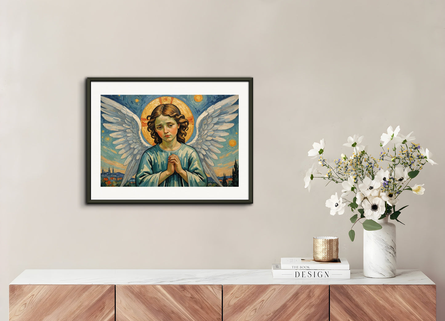 Poster with metal frame: Post-impressionism, Angel