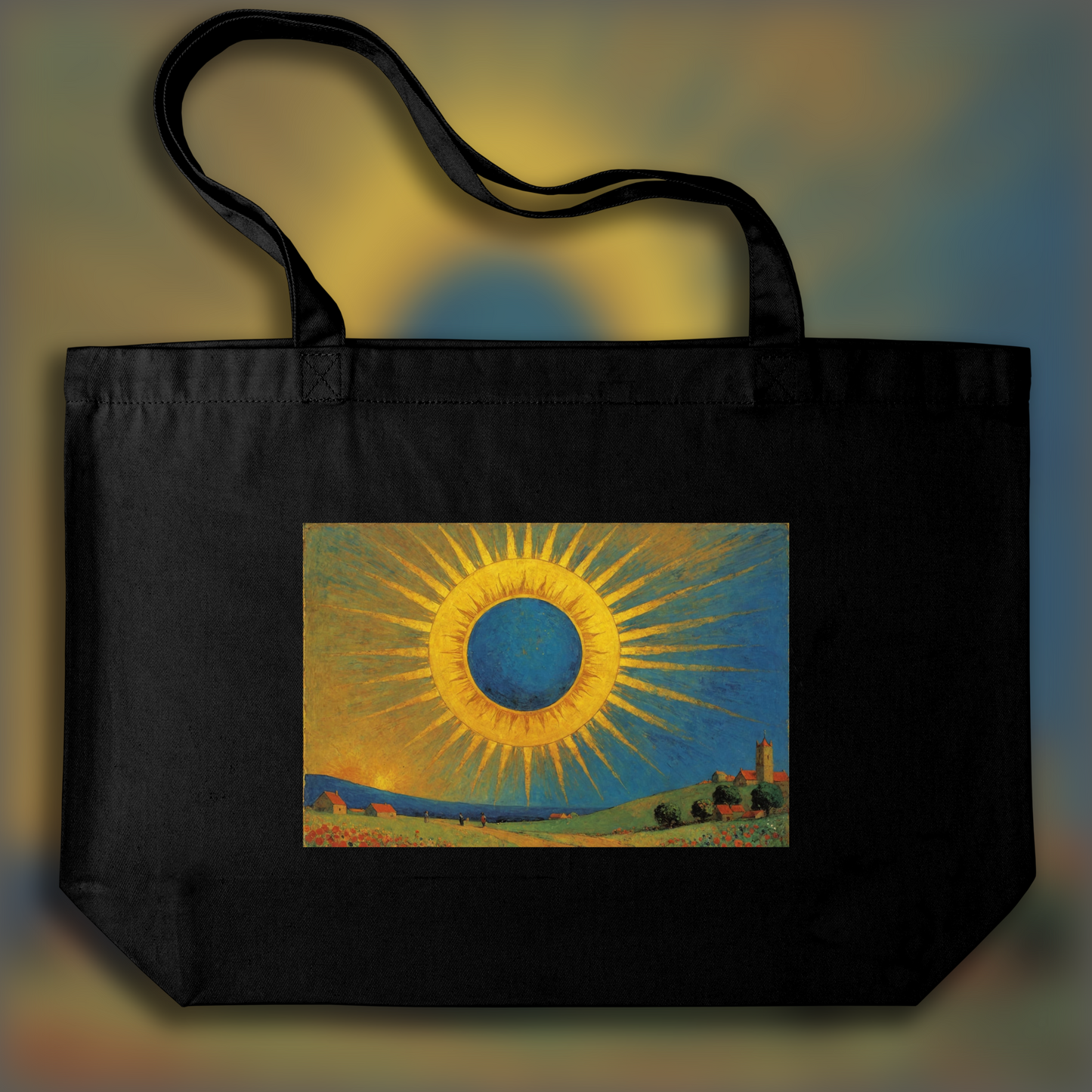 Tote bag - Visions surréalistes avec images fantastiques, Soleil - 4124414444