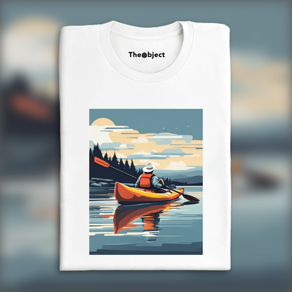 T-Shirt - Clean, modern and edgy American illustration, Kayak  - 3279006658