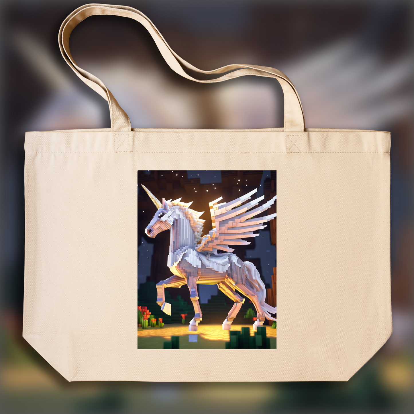 Tote bag - Minecraft, Unicorn - 2560498206