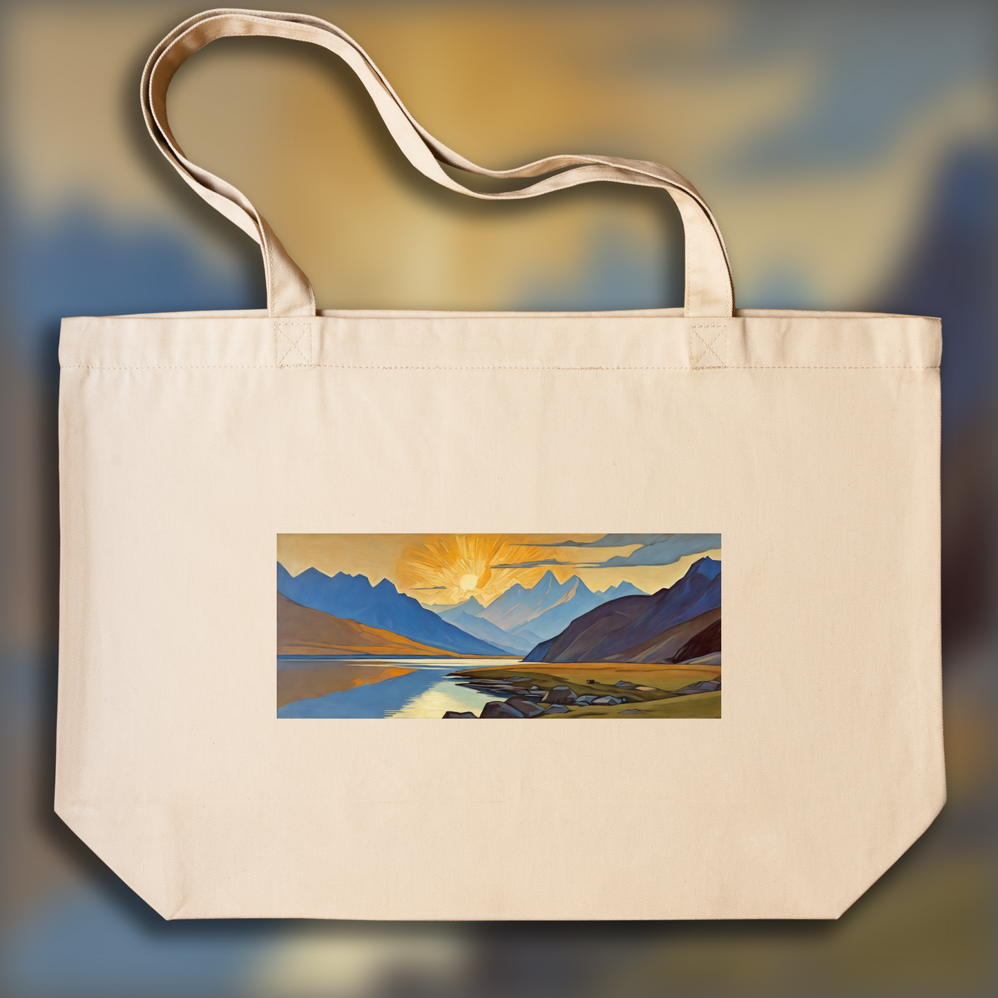 Tote bag - Paysages mystiques au symbolisme spirituel, Paysage - 2732683534