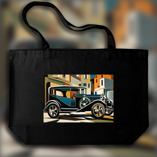 Tote bag - Cubism with geometric precision, Car - 1938256568