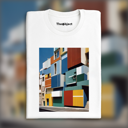 T-Shirt - Abstractions, geometric compositions in landscapes, Marseille city - 2265497327