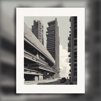 Affiche - Lo-fi, Brutalist architecture, city - 2699448569