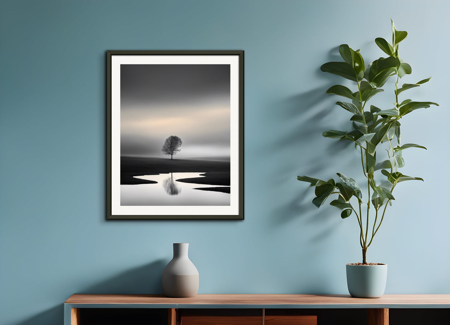 Poster with metal frame: , Landscape