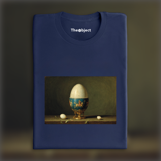 T-Shirt - Rococo elegance capturing romantic and pastoral moments, Egg - 1466509361