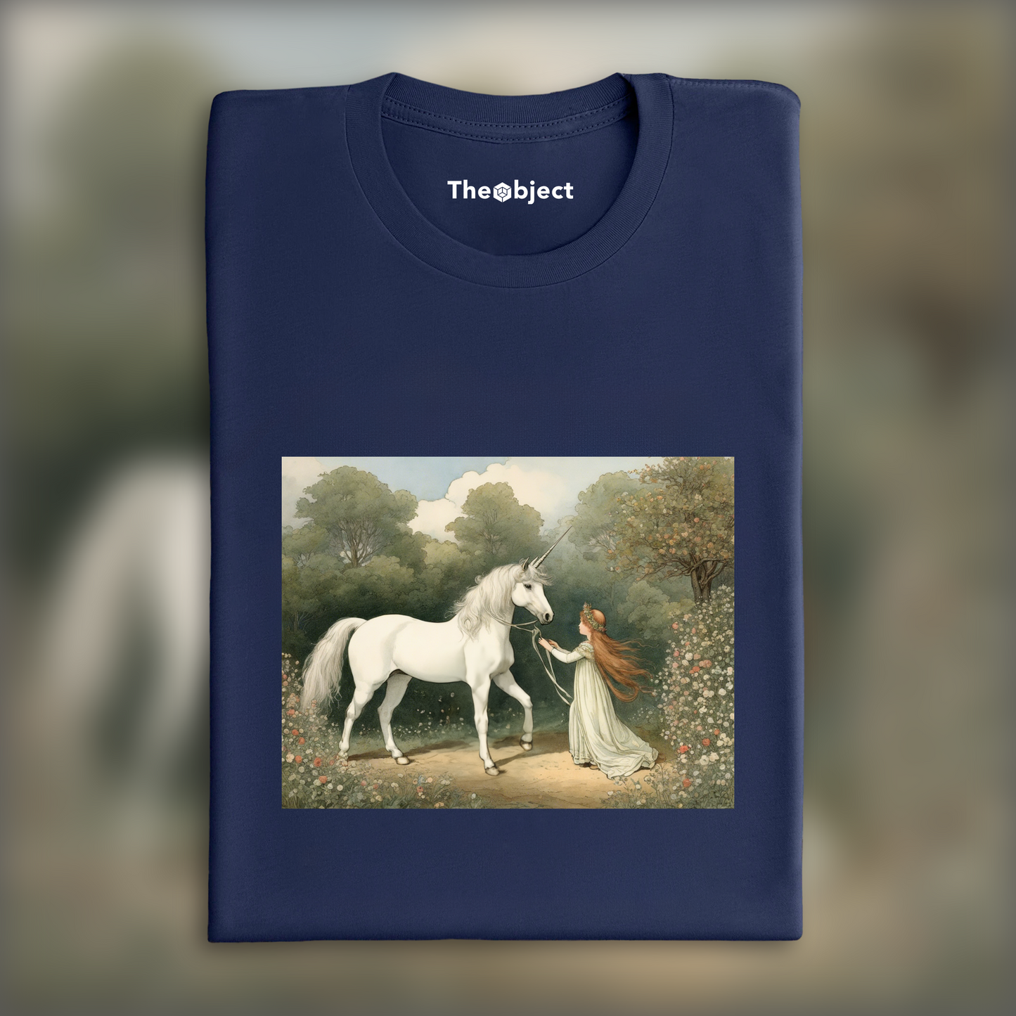 T-Shirt - Illustrations britanniques, enfance innocente et nostalgique, une Licorne - 2371409848