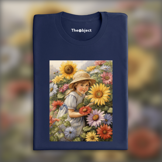 T-Shirt - British illustration with natural poetics, Flower - 1744906030