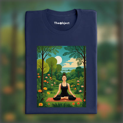 T-Shirt - Dreamlike and naive jungles with fanciful precision, Yoga - 1169644315