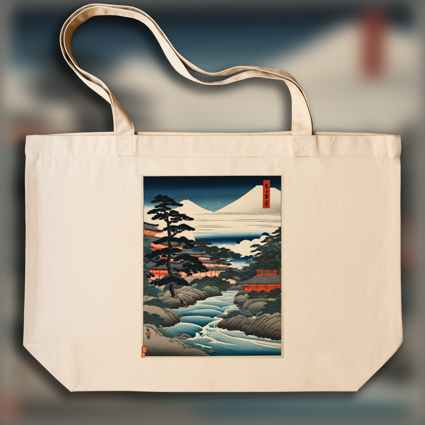 Tote bag - Ukiyo-e, Rivière - 4237063478