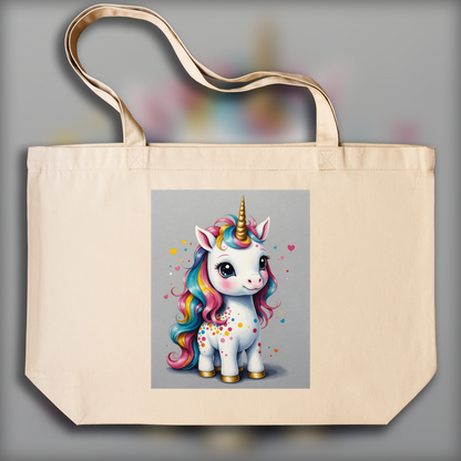 Tote bag - Contemporary Japanese kawaii artist, A baby cute unicorn - 503795058