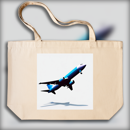 Tote bag - Low polygon, Avion - 1638599734